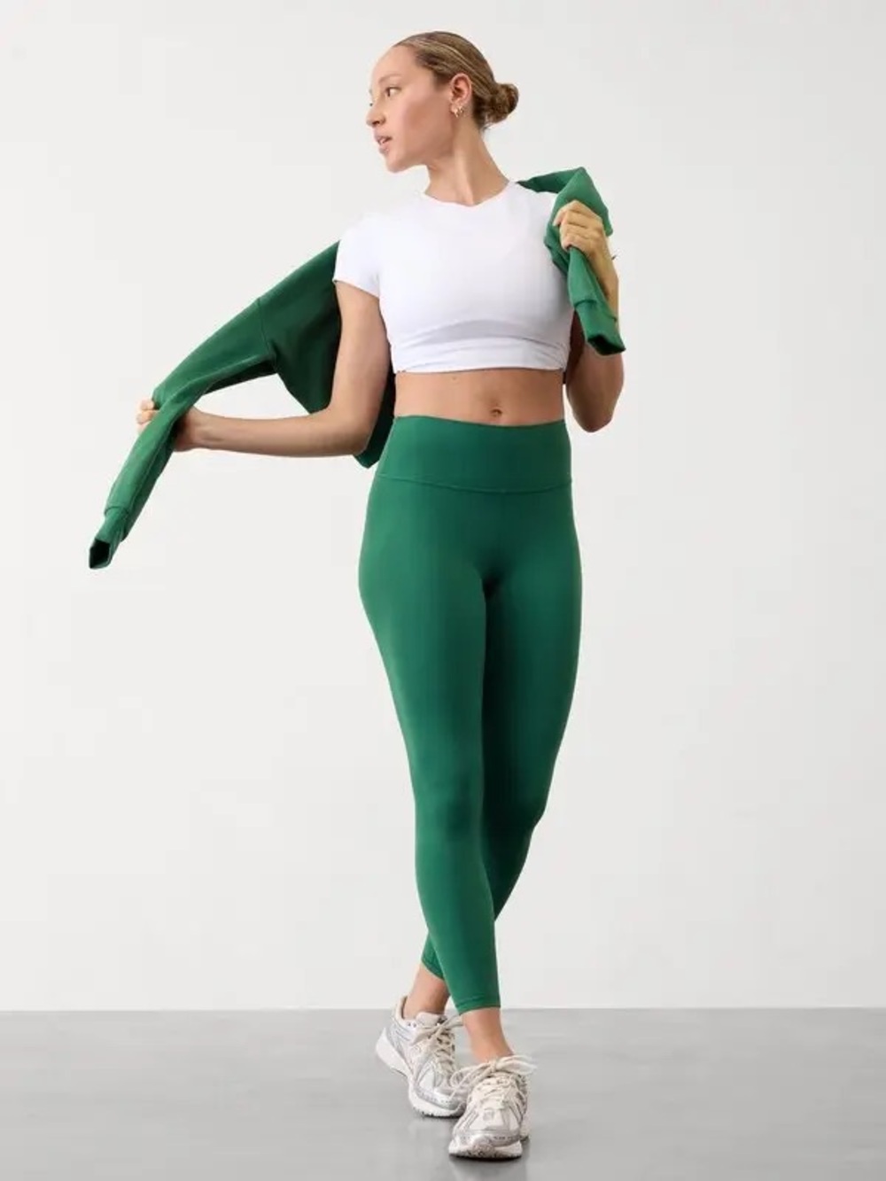Athleta transcend High-Rise Legging in Emerald Green